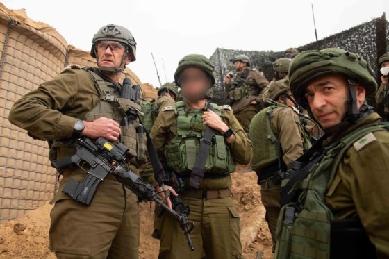 IDF Oberbefehlshaber vor Gaza